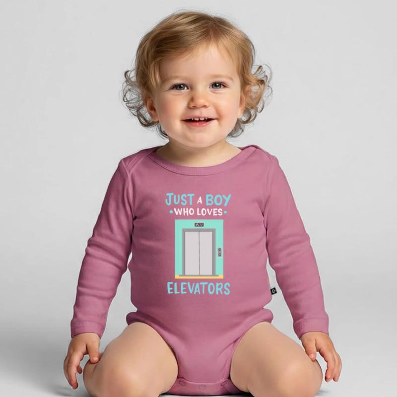 Elevator Elevator Technician Elevator Mechanics Organic Longsleeve Baby Bodysuit