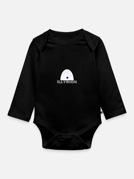 Plisi - Baby Bio-Langarm-Body - Schwarz