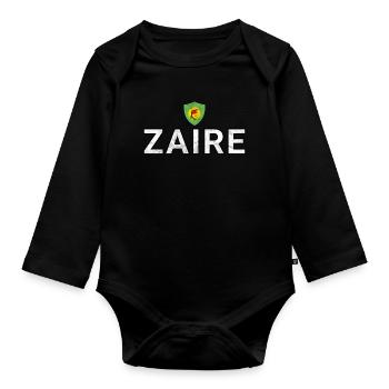 Zaire - Baby Bio-Langarm-Body - Schwarz - Vorne
