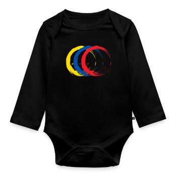 Ecuador - Baby Bio-Langarm-Body - Schwarz - Vorne
