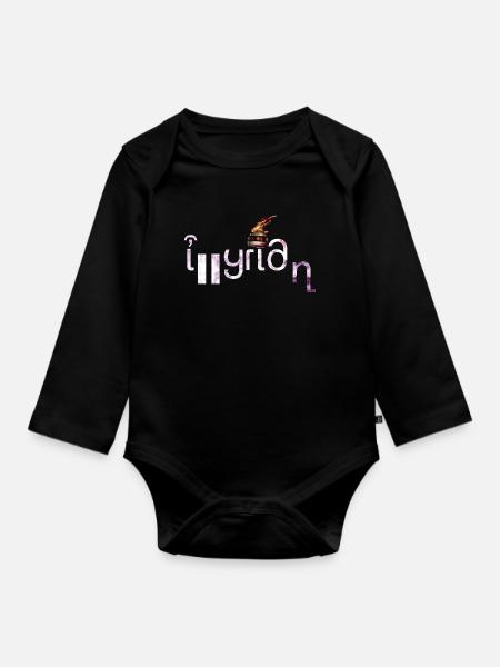 Illyrian - Baby Bio-Langarm-Body - Schwarz