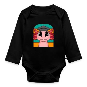 Doctorate Doctoral Thesis Doctoral Degree - Organic Longsleeve Baby Bodysuit - black - Front