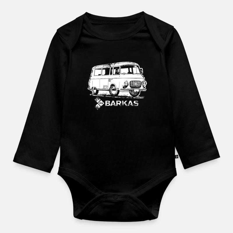 Barkas - B1000 - Baby Bio-Langarm-Body - Schwarz