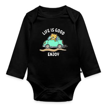 Car Statement Drivers Driving Car Lovers - Organic Longsleeve Baby Bodysuit - black - Front