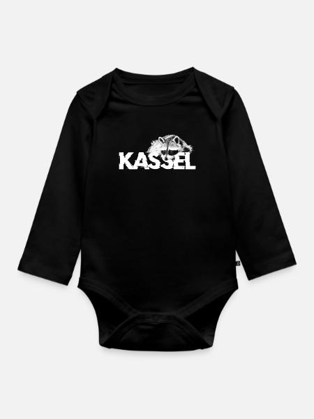 Waschbär Kassel - Baby Bio-Langarm-Body - Schwarz