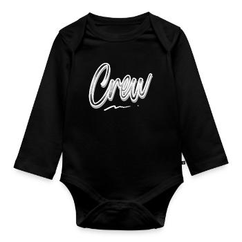Crew - Baby Bio-Langarm-Body - Schwarz - Vorne