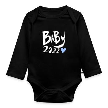 Bébé 2022 - Naissance Enceinte 2022 - Body Bébé bio manches longues - noir - Devant