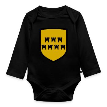 Les armoiries de Transylvanie - Body Bébé bio manches longues - noir - Devant