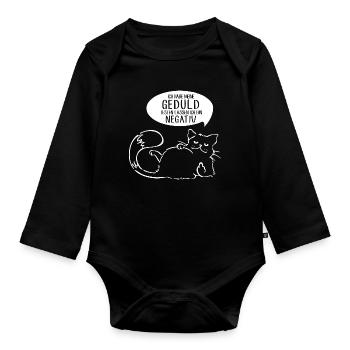 Ich habe meine Geduld testen lassen bin negativ - Baby Bio-Langarm-Body - Schwarz - Vorne