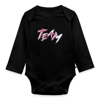 Team - Baby Bio-Langarm-Body - Schwarz - Vorne