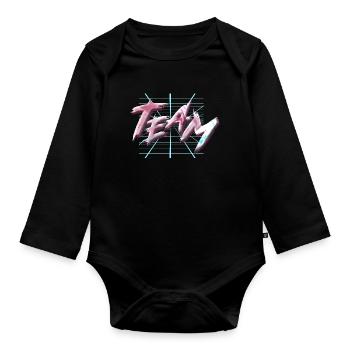 Team - Baby Bio-Langarm-Body - Schwarz - Vorne