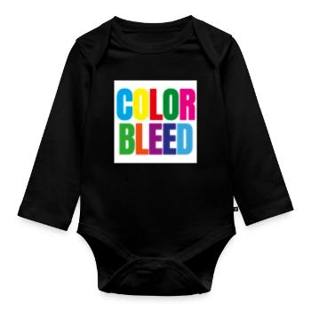 ColorBleed - Baby Bio-Langarm-Body - Schwarz - Vorne