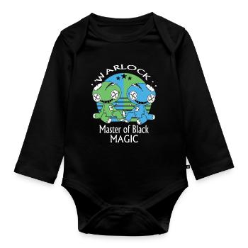 Warlock, Voodoo Doll - Organic Longsleeve Baby Bodysuit - black - Front