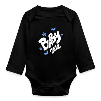 Bébé 2022 - Naissance Enceinte 2022 - Body Bébé bio manches longues - noir - Devant