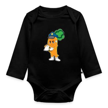 Police des contraventions de la circulation de la Carrot Police - Body Bébé bio manches longues - noir - Devant