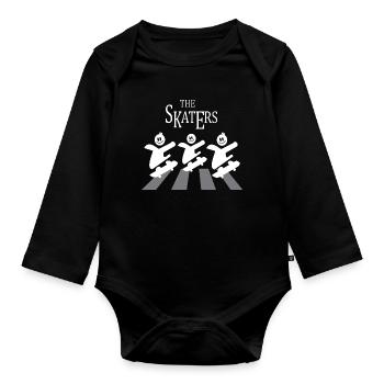 Die Skater Crew - Baby Bio-Langarm-Body - Schwarz - Vorne