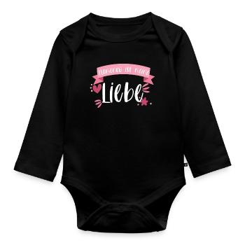 Flamenco Tänzerin Spanischer Tanz Geschenk - Baby Bio-Langarm-Body - Schwarz - Vorne