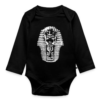 Pharaon Toutankhamon - Body Bébé bio manches longues - noir - Devant