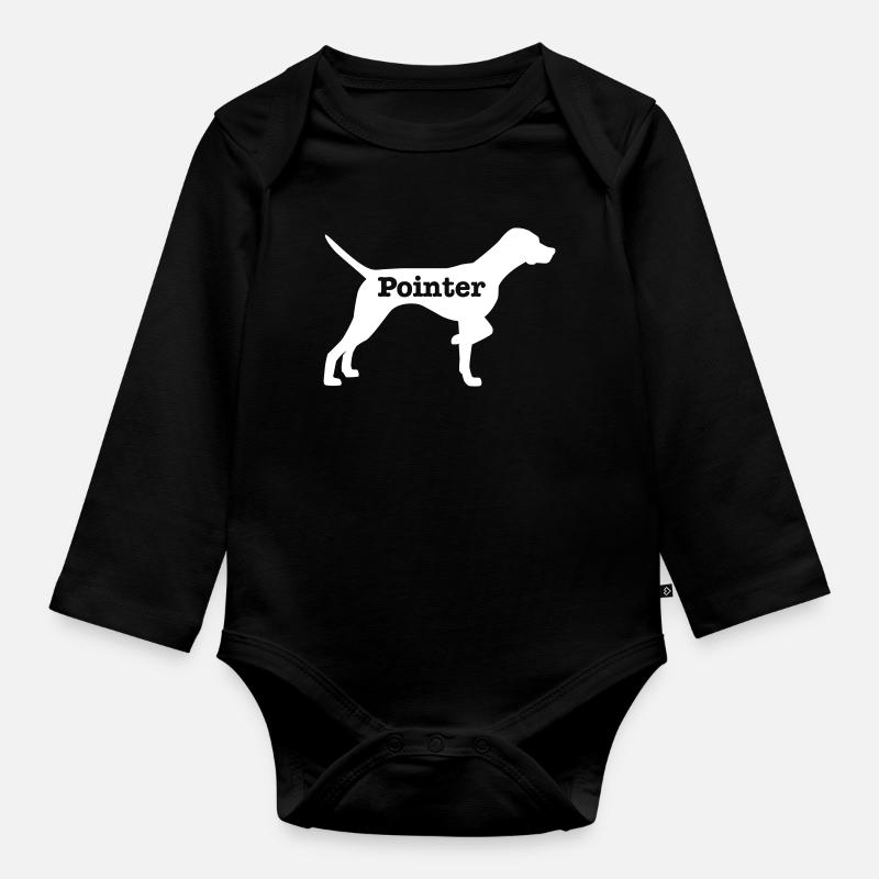 Pointer - Organic Longsleeve Baby Bodysuit - black