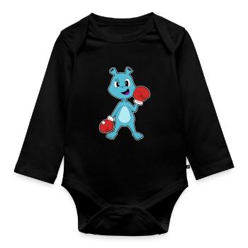 Gants de boxe Boxer Alien Boxe - Body Bébé bio manches longues - noir - Devant