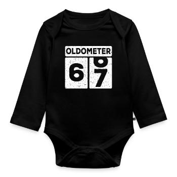 67th birthday 67 years funny 67th birthday - Organic Longsleeve Baby Bodysuit - black - Front