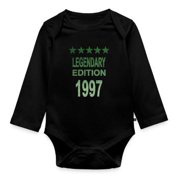 Legendary 1997 Edition - Organic Longsleeve Baby Bodysuit - black - Front