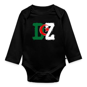 Dz Algeria Dzair - Organic Longsleeve Baby Bodysuit - black - Front