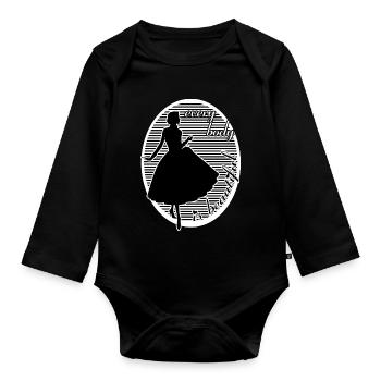 Chaque corps est belle beauté femme beauté - Body Bébé bio manches longues - noir - Devant