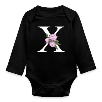 X - Baby Bio-Langarm-Body - Schwarz - Vorne