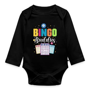 Bingo Buddies - Bingo Game Lover Bingo Winner Fan - Body Bébé bio manches longues - noir - Devant