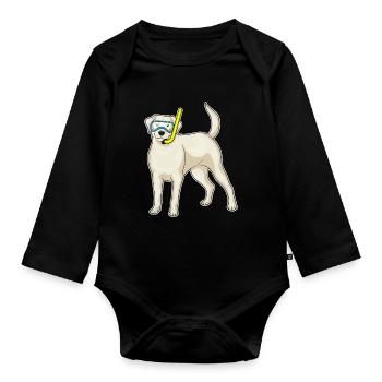 Plongée en snorkel Retriever - Body Bébé bio manches longues - noir - Devant