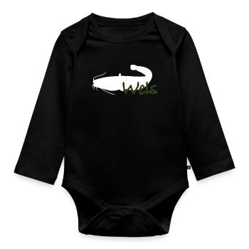 Wels - Baby Bio-Langarm-Body - Schwarz - Vorne