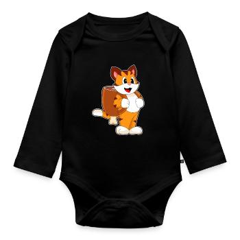 École de sac à dos Tiger Student - Body Bébé bio manches longues - noir - Devant