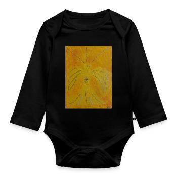 Erzengel Jophiel - Baby Bio-Langarm-Body - Schwarz - Vorne