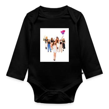 JGA - Baby Bio-Langarm-Body - Schwarz - Vorne