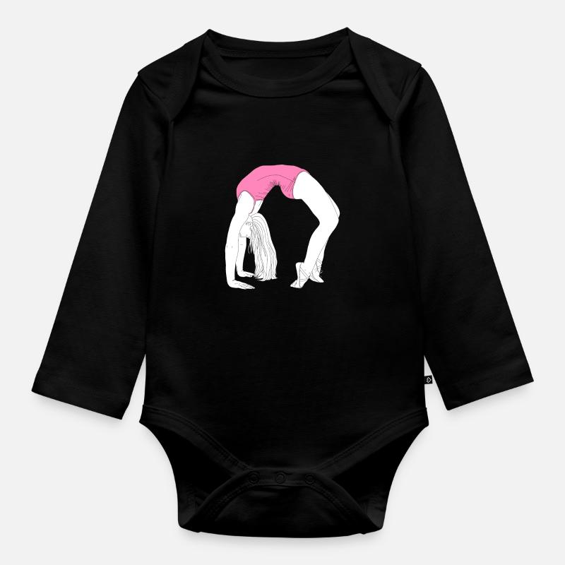 Pont de la danse acrobatique - Body Bébé bio manches longues - noir