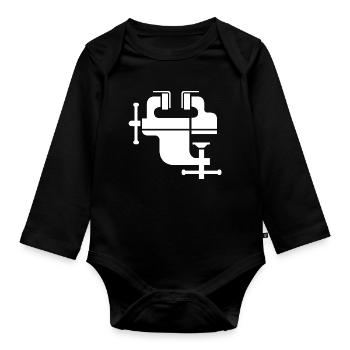 Illustration du symbole de l’icône de l’outil Vice - Body Bébé bio manches longues - noir - Devant