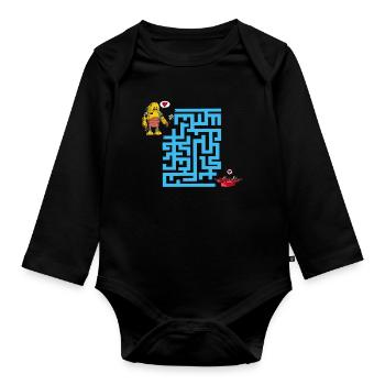 Das Labyrinth der Liebenden - Baby Bio-Langarm-Body - Schwarz - Vorne