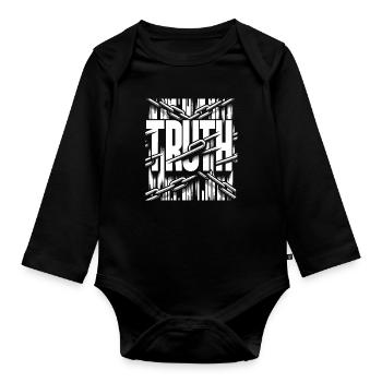Truth - Baby Bio-Langarm-Body - Schwarz - Vorne