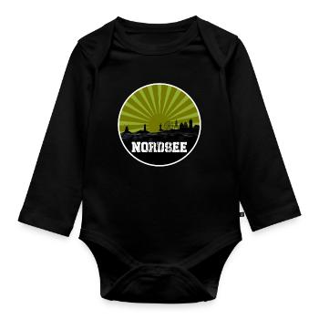 Nordsee Retro Line - Baby Bio-Langarm-Body - Schwarz - Vorne