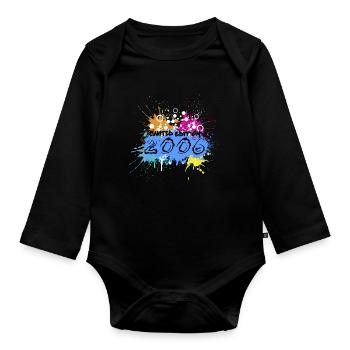 Farbexplosion Limited Edition 2006 - Baby Bio-Langarm-Body - Schwarz - Vorne