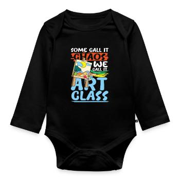 We Call It Art Class - Baby Bio-Langarm-Body - Schwarz - Vorne