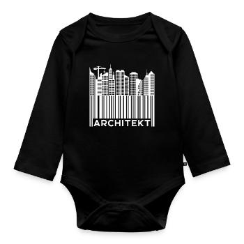 Architekt Spruch Job Vorgesetzter Beruf Karriere - Baby Bio-Langarm-Body - Schwarz - Vorne
