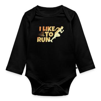 Bishop's Spell - Organic Longsleeve Baby Bodysuit - black - Front