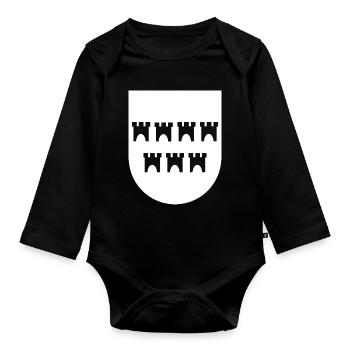 Fans de Transylvanie - Body Bébé bio manches longues - noir - Devant