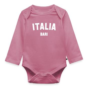 BARI Italia Italy - Organic Longsleeve Baby Bodysuit - mauve - Front