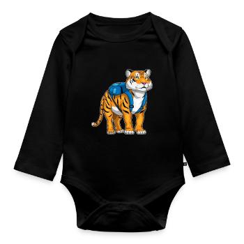 École de sac à dos Tiger Student - Body Bébé bio manches longues - noir - Devant