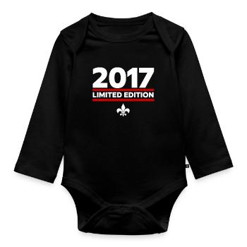 2017 Limited Edition - Baby Bio-Langarm-Body - Schwarz - Vorne