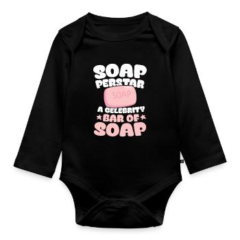 Soap Perstar Soap A Celebrity Bar Of Soap - Baby Bio-Langarm-Body - Schwarz - Vorne