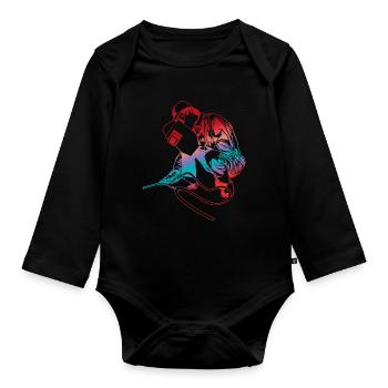 Weld - Organic Longsleeve Baby Bodysuit - black - Front